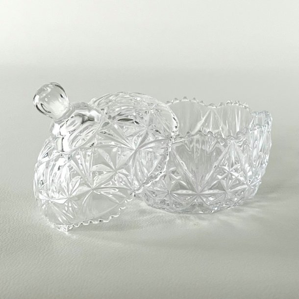 Bonbonniere - rund med stjernemnster (nr. 1)