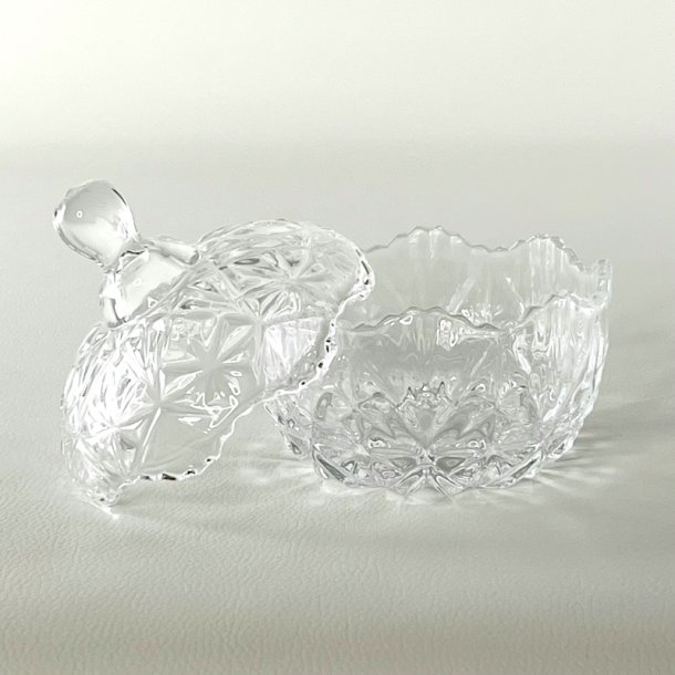 Bonbonniere - rund med stjernemnster (nr. 2)