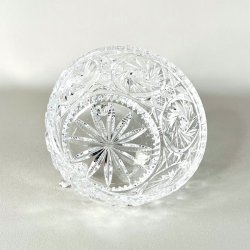 Bonbonniere - krystal med spir, XL