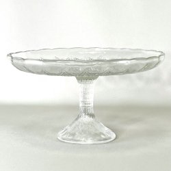 Glasopsats - vintage kagefad, klart glas