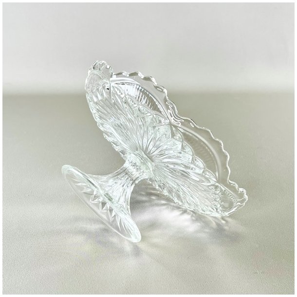 Glasopsats - vintage klart glas