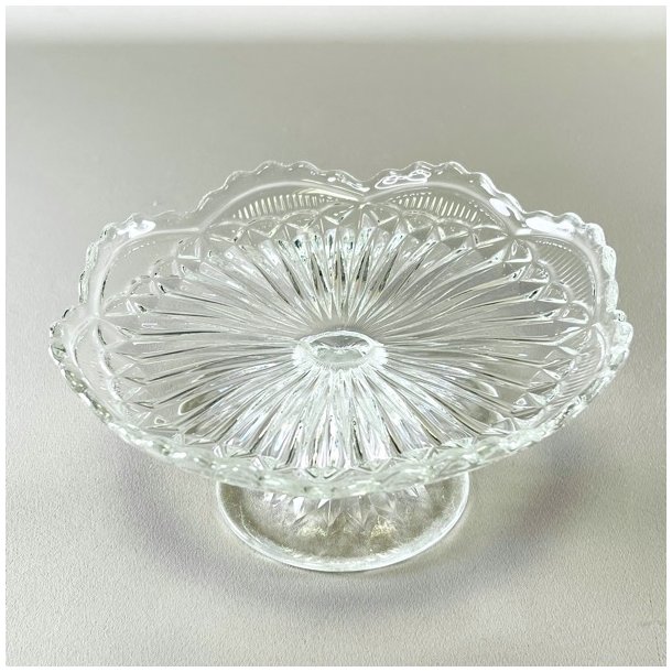 Glasopsats - vintage klart glas