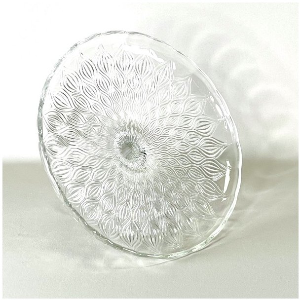 Glasopsats - vintage kagefad, klart glas