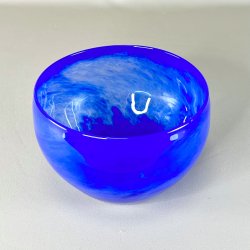 Glasskl - mundblst, koboltbl