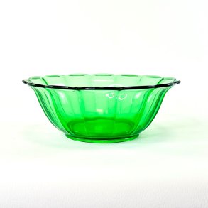 Glassk�l - lysegr�n, b�lgende kant