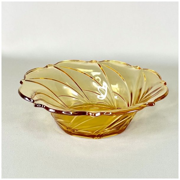 Glasskl - gylden med stribemnster