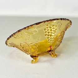 Glasskl - gylden m/vindruer og p fdder