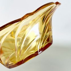 Glasskl - gylden med stribemnster