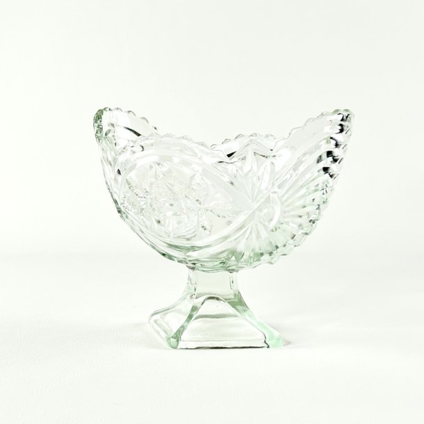 Glasskl - vintage jardiniere p fod