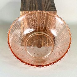 Glasskl - lyserd, med prikmnster