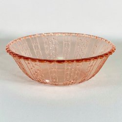 Glasskl - lyserd, med prikmnster