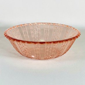 Glasskl - lyserd, med prikmnster