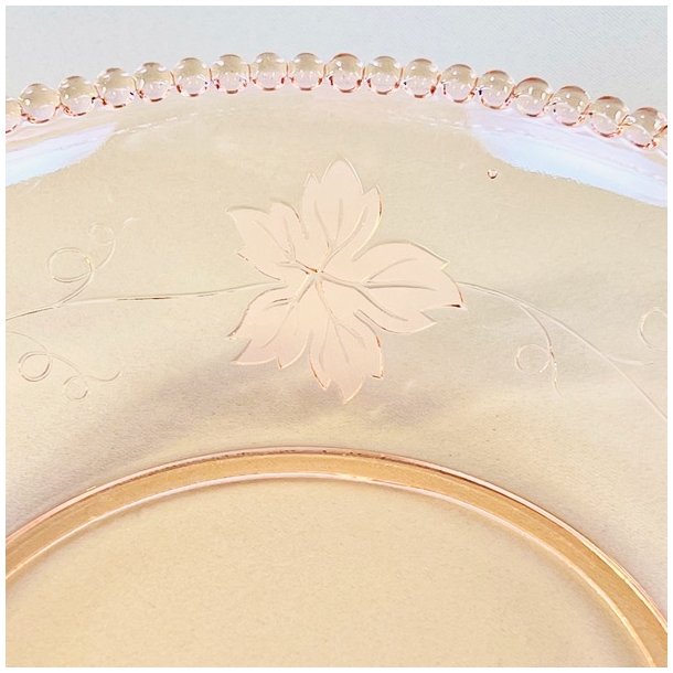 Glasskl - lyserd, perlekant