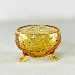 Glasskl - lille, gylden m/fdder