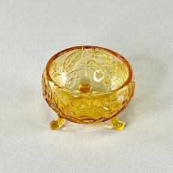 Glasskl - lille, gylden m/fdder