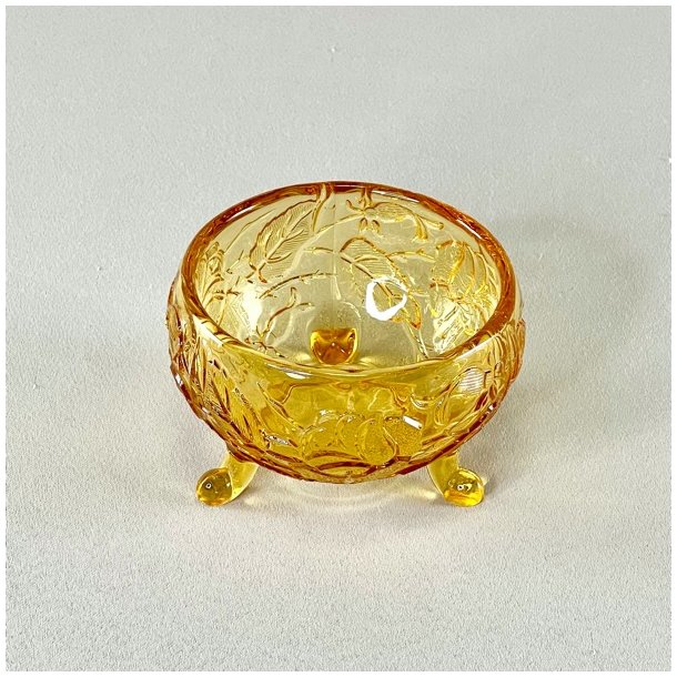 Glasskl - lille, gylden m/fdder