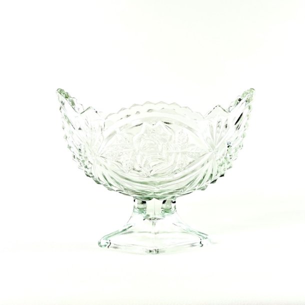 Glasskl - vintage jardiniere p fod