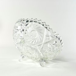 Glassk�l - vintage jardiniere, rund