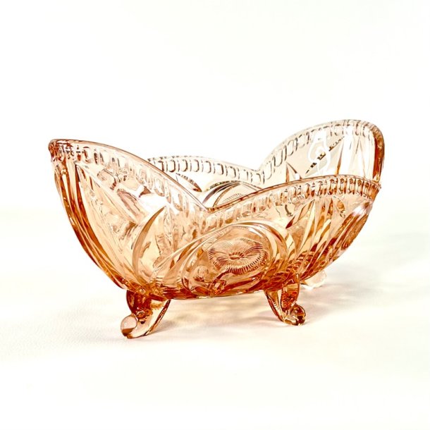 Glassk�l - lyser�d jardiniere p� f�dder, XL 