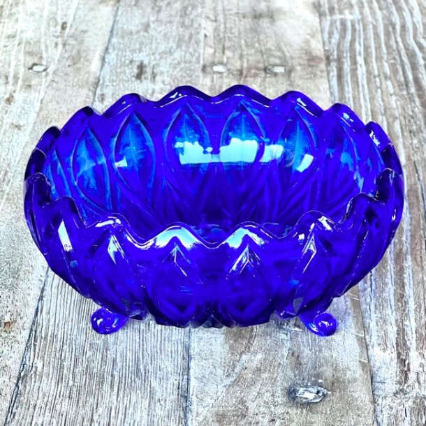 Glasskl - bl, presset glas 