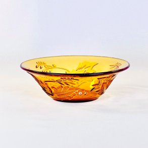 Glasskål - lille, gylden 