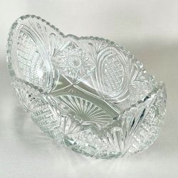 Glasskl - vintage jardiniere m/takker