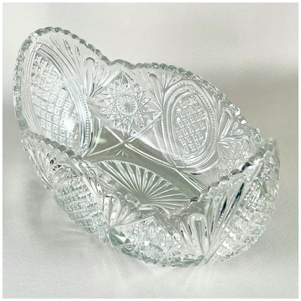 Glasskl - vintage jardiniere m/takker