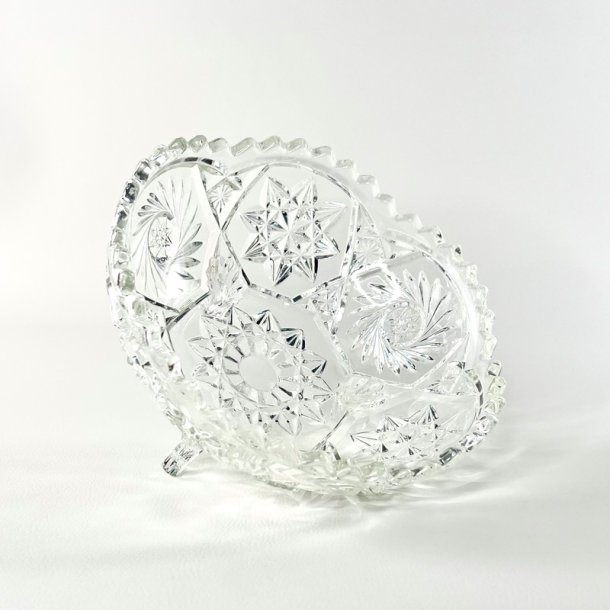 Glassk�l - vintage jardiniere, rund