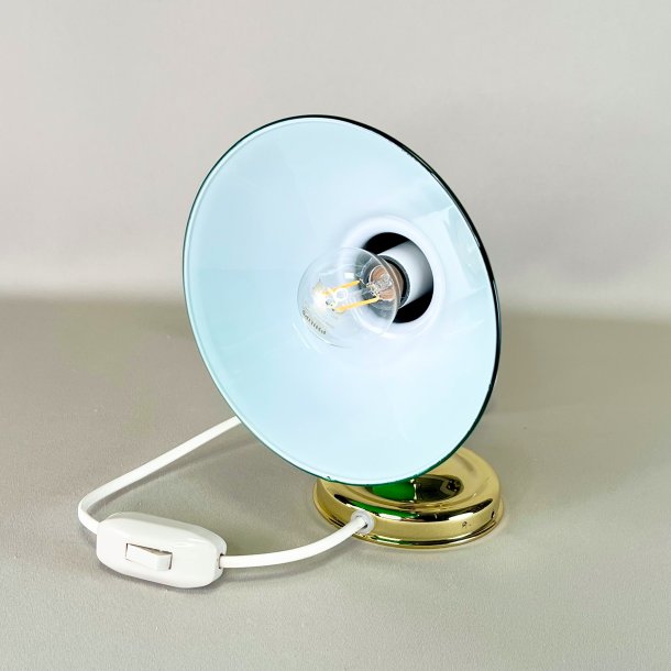 Vglampe i messing - grn