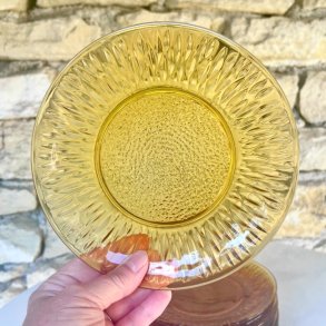 Asietter - gyldent glas, fransk vintage