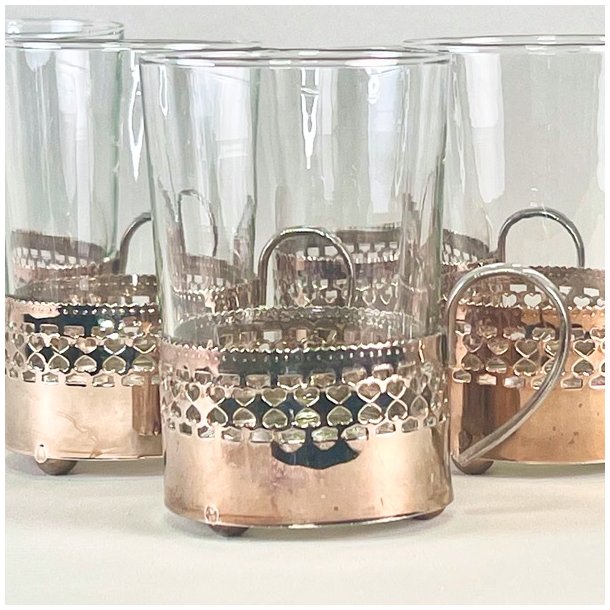 Teglas i holder (st a' 6 stk) 