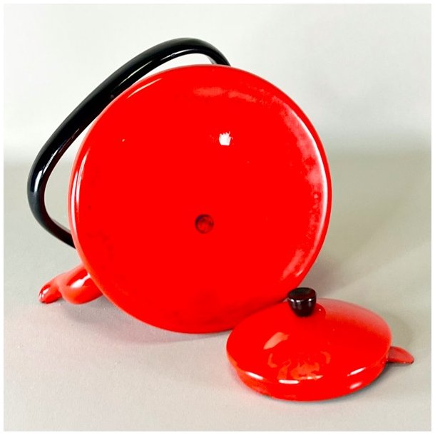 Emalje tepotte - rd fra Glud &amp; Marstrand