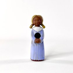 Goebel pigefigur - lysebl� H13