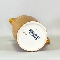 Vintage fransk kande - honning farvet