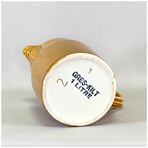 Vintage fransk kande - honning farvet
