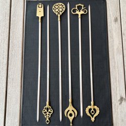 Grillspyd - vintage med deko 