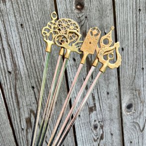 Grillspyd - vintage med deko 