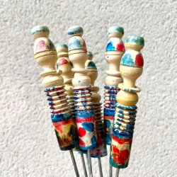 Grillspyd - vintage med trhndtag