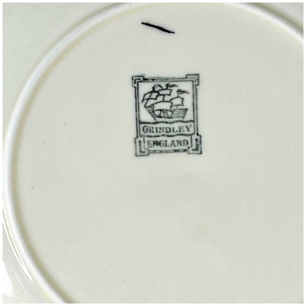 Tallerken - engelsk fajance, Grindley