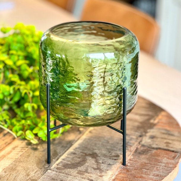 Glasvase p stativ 