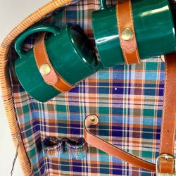 Picnickurv - grn m/krus