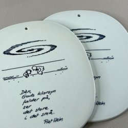 Royal Copenhagen platte - Piet Hein gruk flere designs