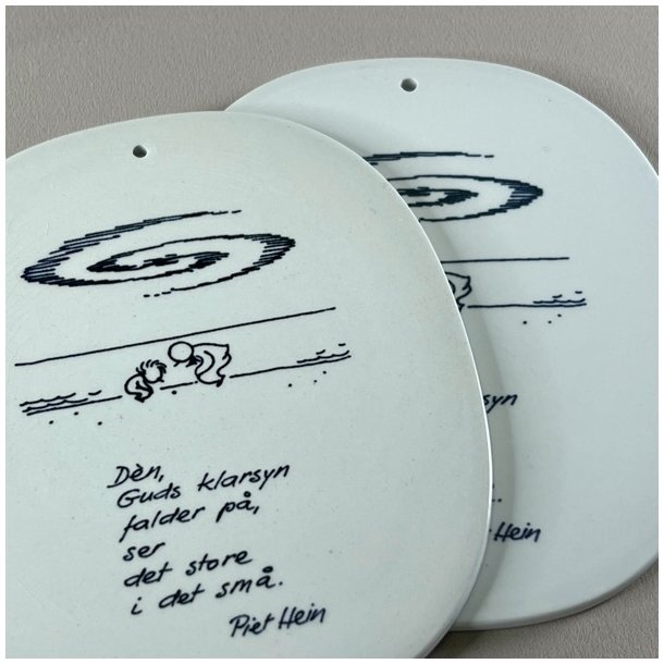 Royal Copenhagen platte - Piet Hein gruk flere designs