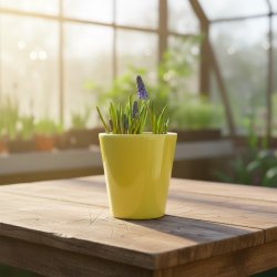 Potteskjuler gul �12 cm