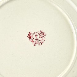 Tallerken dyb �23,5 - Gustavsberg Asiatic r�d