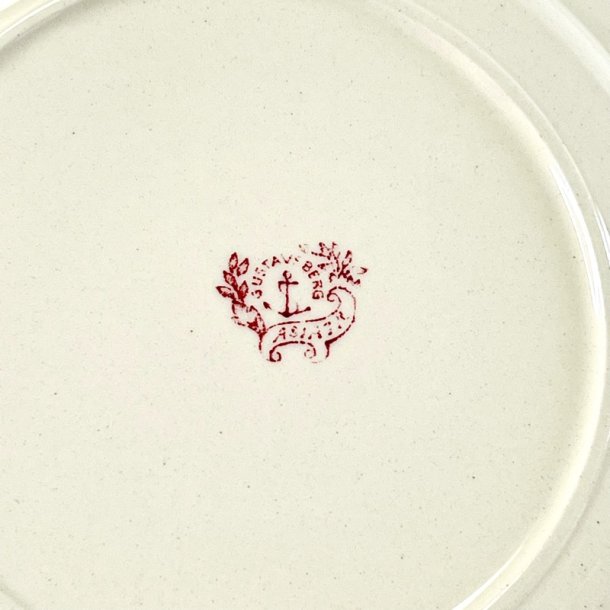 Tallerken dyb �23,5 - Gustavsberg Asiatic r�d