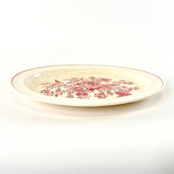 Serveringsfad, ovalt 23 x 29 cm - Gustavsberg Asiatic r�d