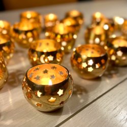 Messingstager til fyrfadslys - assorterede