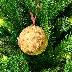 Julekugler - papmache (6 stk samlet) 