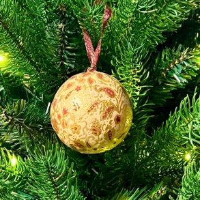 Julekugler - papmache (6 stk samlet) 